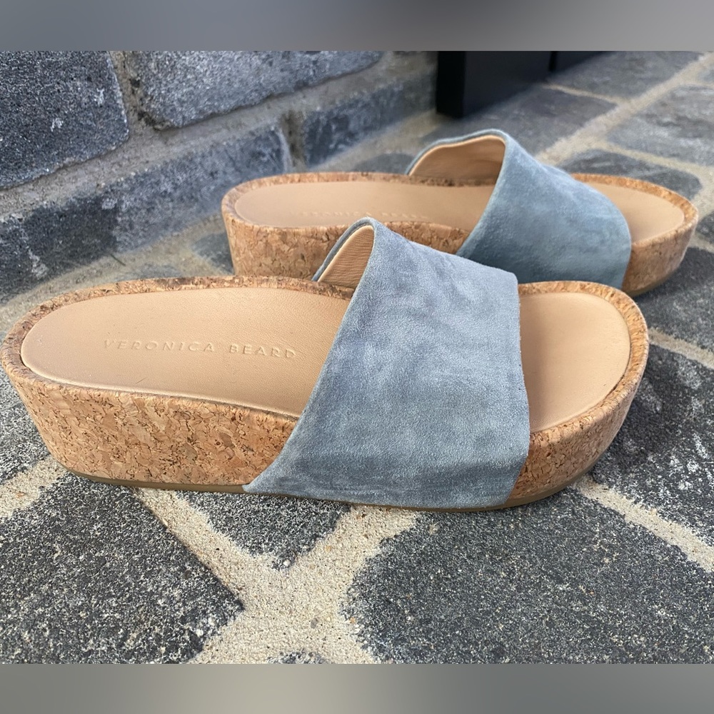 Veronica Beard Suede Sandals Size 5.5
